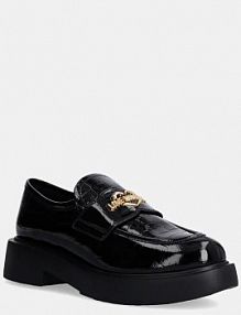 Mokasyny Love Moschino  czarne damskie JA10404G0LIB0000