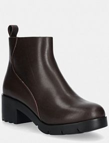 Botki na słupku Camper  brązowe K400228.009