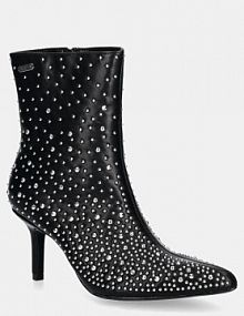 Botki na szpilce Pepe Jeans  czarne PLS50570