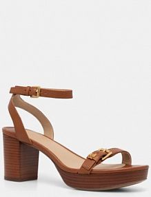 Sandały na słupku Lauren Ralph Lauren  brązowe 802959162002.200