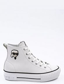 Trampki wysokie Karl Lagerfeld  białe damskie KL60445T.011