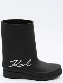 Kalosze Karl Lagerfeld  czarne damskie KL47064.V00