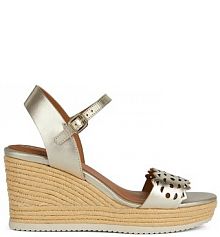 Sandały na obcasie Geox  złote D45GVA.000CF.C2012