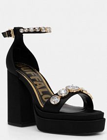 Sandały na słupku Buffalo  czarne 1291591.BLK