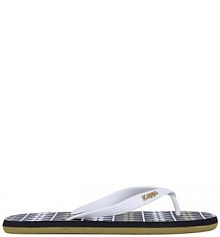 Klapki basenowe Kappa wielokolorowy męskie 371D2UW WHITE - BLACK - GREEN MILITARY