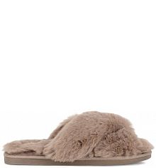 Kapcie DeeZee beżowe damskie WFA3204-2