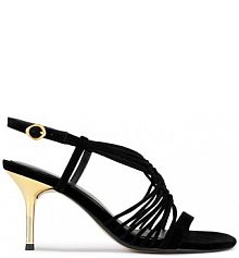 Sandały na obcasie gino rossi czarne SILL-SLT1527-10