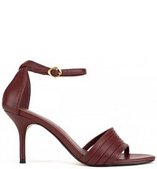 Sandały na obcasie gino rossi czerwone NELLY-SLT1527-7