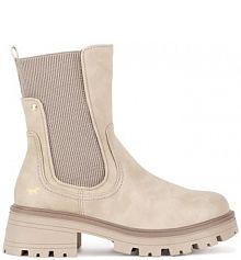 Botki na obcasie mustang białe 1469-501