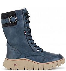 Trzewiki mustang niebieskie damskie 1499-605