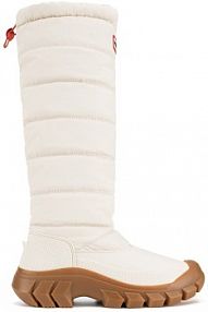 Botki na obcasie Hunter białe WFT2108WWU