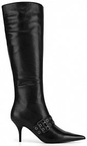 Kozaki EVA MINGE czarne damskie BUSMA-SLT062-1501