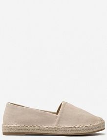 Beżowe Espadryle na Płaskiej Jutowej Podeszwie Lenarssa Renee damskie
