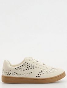 Sneakersy z ozdobnymi ćwiekami Reserved beżowe damskie 196CQ-08X