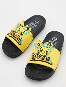 Klapki Pokémon Reserved czarne dziecięce 603CZ-99X