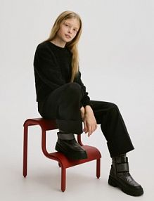 Pikowane śniegowce Reserved czarne dziecięce 911BW-99X