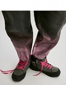 Ocieplane buty trekkingowe Reserved ciemnoszare dziecięce 978BN-90X