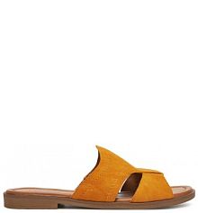 Klapki Lasocki żółte damskie 