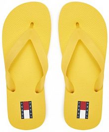 Japonki Tommy Jeans żółte damskie 