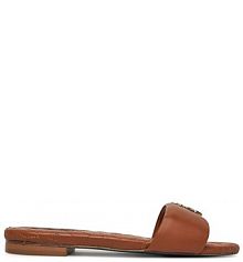 Klapki Patrizia Pepe brązowe damskie 