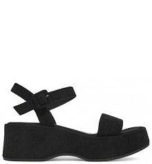 Sandały na koturnie DeeZee czarne 