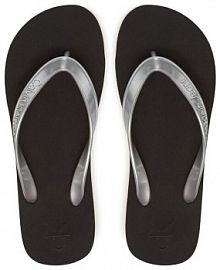 Japonki Calvin Klein Jeans srebrne damskie 