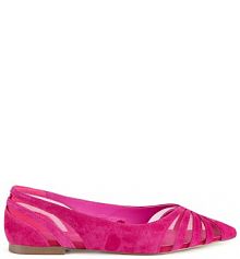 Baleriny Eva Minge różowe damskie 