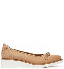 Baleriny Clara Barson beżowe damskie 