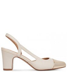 Sandały na słupku Clara Barson beżowe 