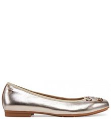 Baleriny Tamaris złote damskie 