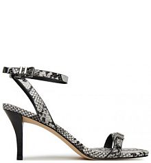 Sandały na szpilce MICHAEL Michael Kors szare 