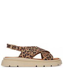 Sandały na koturnie Tamaris brązowe 