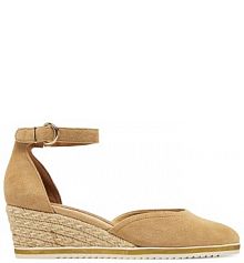 Espadryle Tamaris brązowe damskie 