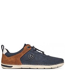 Półbuty Bugatti granatowe męskie 