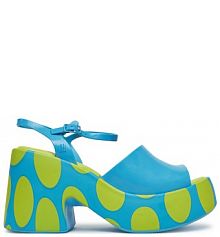 Sandały na słupku Melissa niebieskie 