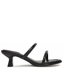 Klapki Patrizia Pepe czarne damskie 