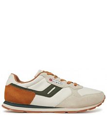 Sneakersy Bugatti écru męskie 