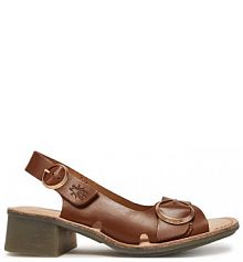 Sandały na słupku Fly London brązowe 