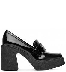 Półbuty na obcasie DeeZee czarne damskie 