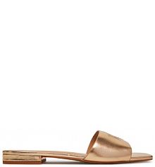 Klapki LAUREN RALPH LAUREN złote damskie 