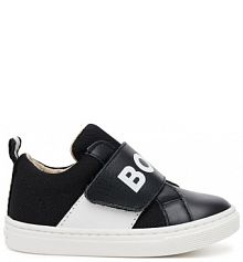Sneakersy BOSS czarne dziecięce 