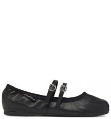 Baleriny Tommy Jeans czarne damskie 