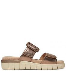 Klapki Caprice brązowe damskie 