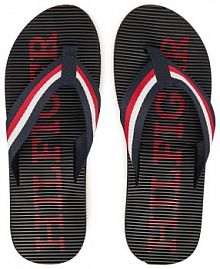 Japonki Tommy Hilfiger granatowe męskie 