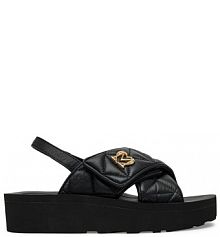 Sandały LOVE MOSCHINO czarne damskie 