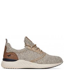 Sneakersy Mustang beżowe męskie 