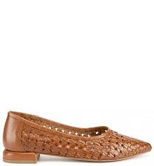 Baleriny Sergio Bardi brązowe damskie 