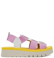 Sandały na koturnie Fly London różowe 