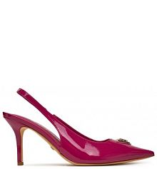 Sandały na szpilce Guess różowe 