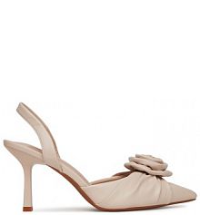 Sandały na szpilce JENNY beżowe 